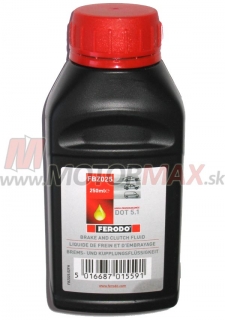 Brzdová a spojková kvapalina Ferodo DOT5.1 250 ml