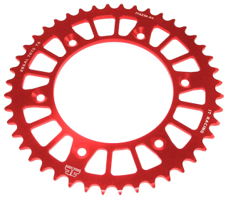 Rozeta JTA210 - 46 zubov - hliníková, červená farba